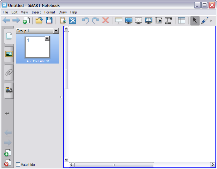 Blank SMART Notebook page