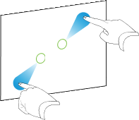 Pinch to zoom in / scale (enlarge) gesture