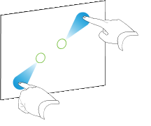 Pinc to zoom in / scale (enlarge) gesture